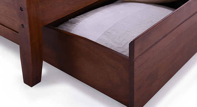 Remont Storage Bed Queen Size(Teak Finish)
